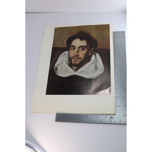 El Greco Print Fray Hortensio Felix Paravicino vintage 54899 - Picture 5 of 6